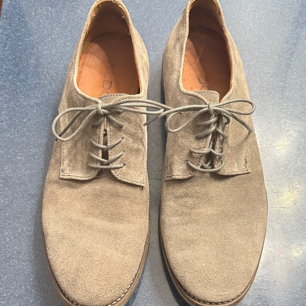 Men's Classic Suede Derby Shoes - Gray